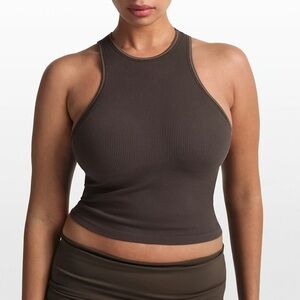 NikeSkims Skims Ribbed Seamless Racer Tank Bra Phoenix M NWT (SK0248)